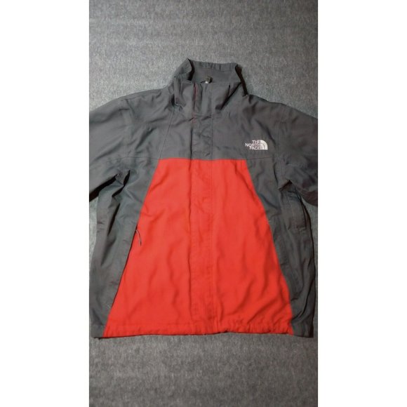 North Face HyVent Jacket Mens Sz Large Red Coat Full Zip Winter Ski Snow Hiking* - Picture 2 of 16